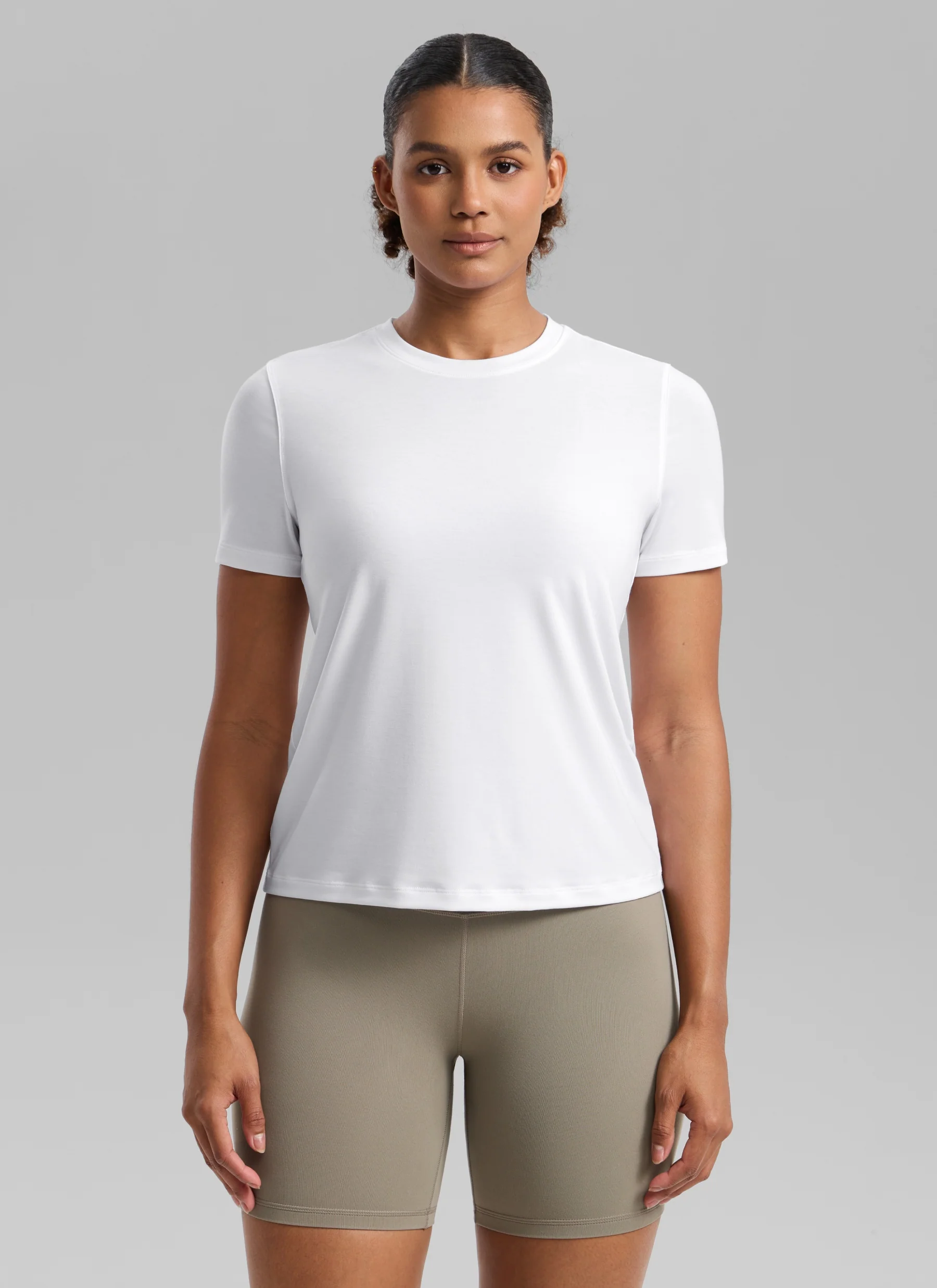 Quick Dry Crewneck Hip Length Short Sleeve - Image 13