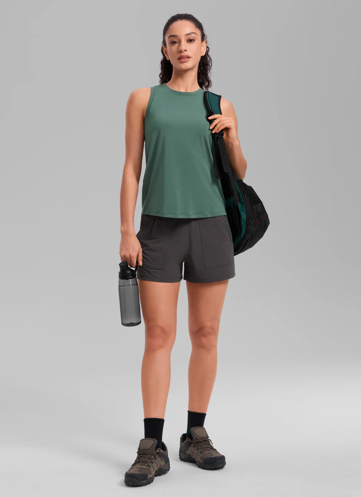 Quick Dry Racerback Hip Length Tank - Image 3
