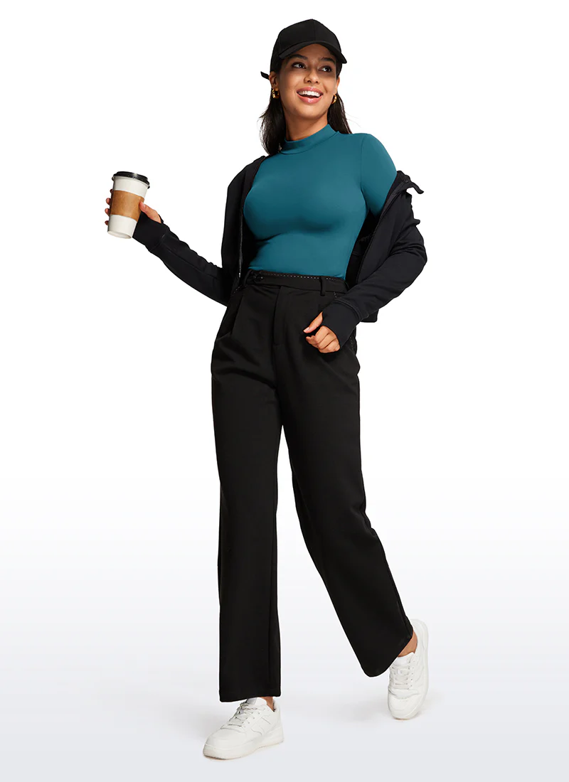 Butterluxe Mock Turtleneck Long Sleeve Bodysuits - Image 37