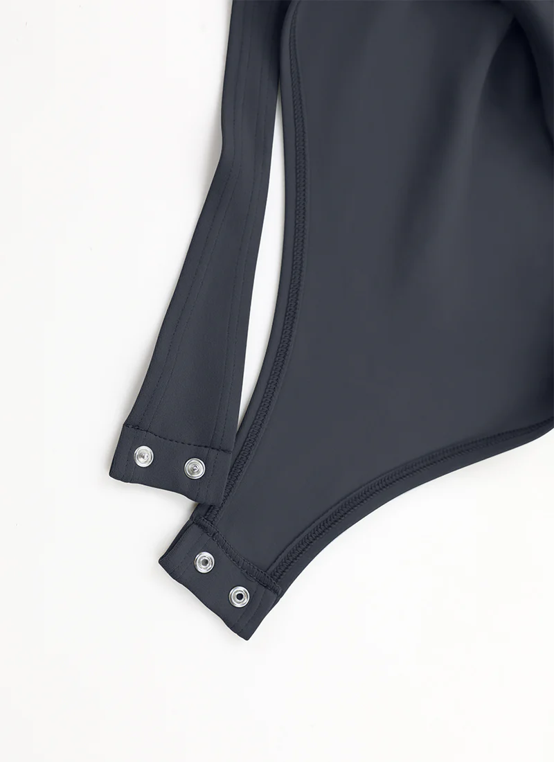 Butterluxe Mock Turtleneck Long Sleeve Bodysuits - Image 9