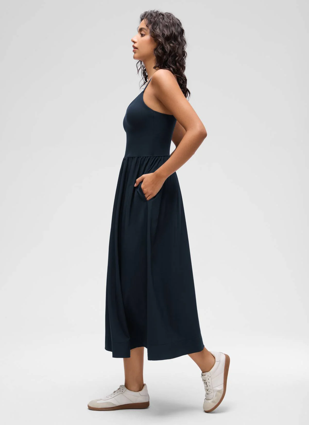 V Neck Flowy Tank Maxi Dress - Image 10