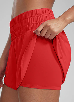 Feathery-Fit Soft 2 in 1 High Rise Shorts 3'' - Image 3