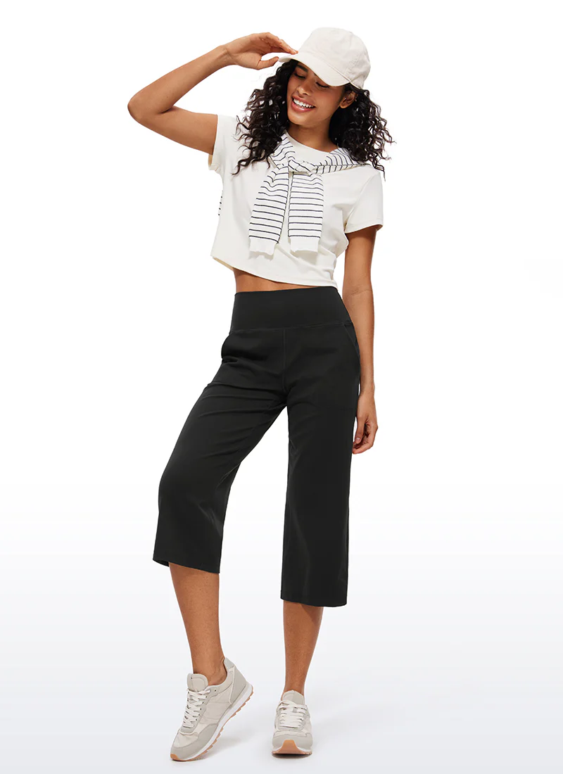 Butterluxe High Waist Wide Leg Pants with Pockets 23'' - Image 3