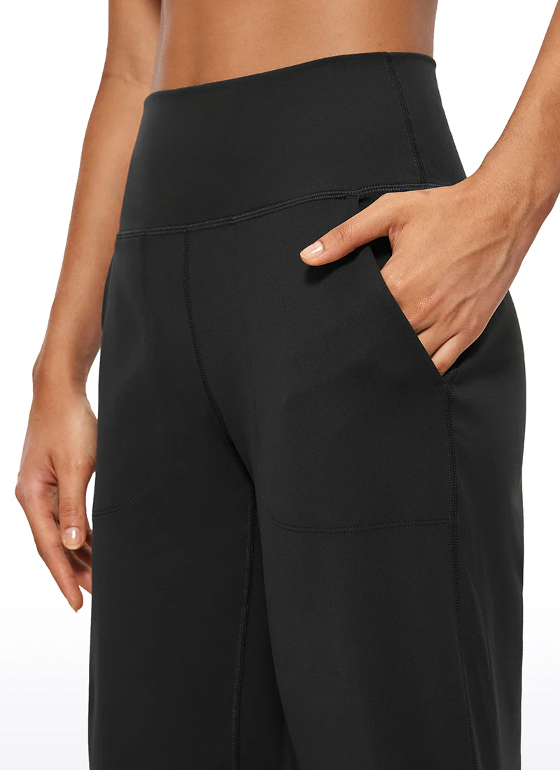 Butterluxe High Waist Wide Leg Pants with Pockets 23'' - Image 4