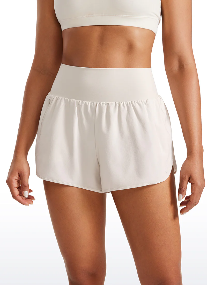 Feathery-Fit Soft Ruffled Trim Shorts 3'' - Image 5