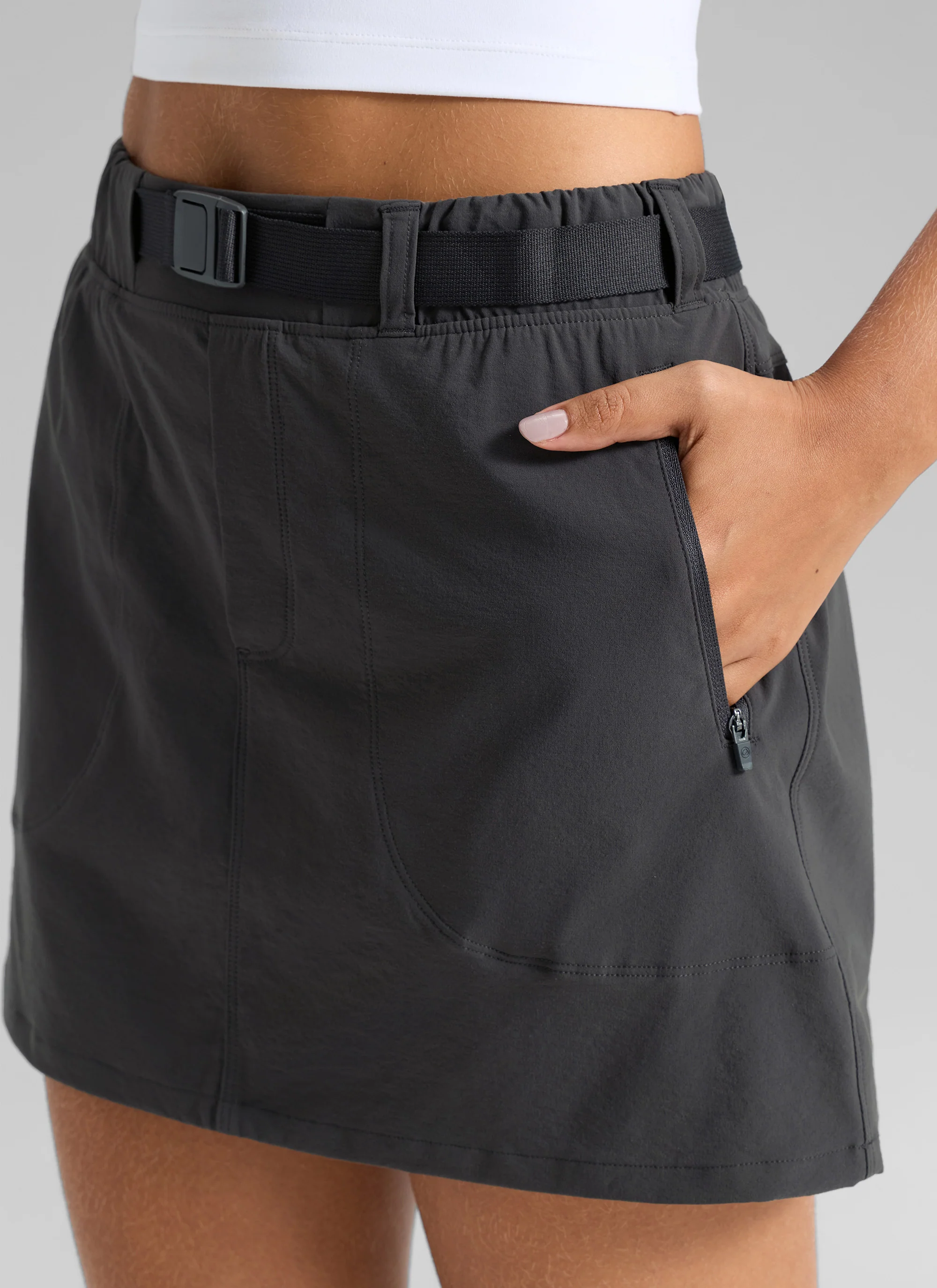 Stretch High Rise Mini Hiking Skirt 14.5’’ - Image 4