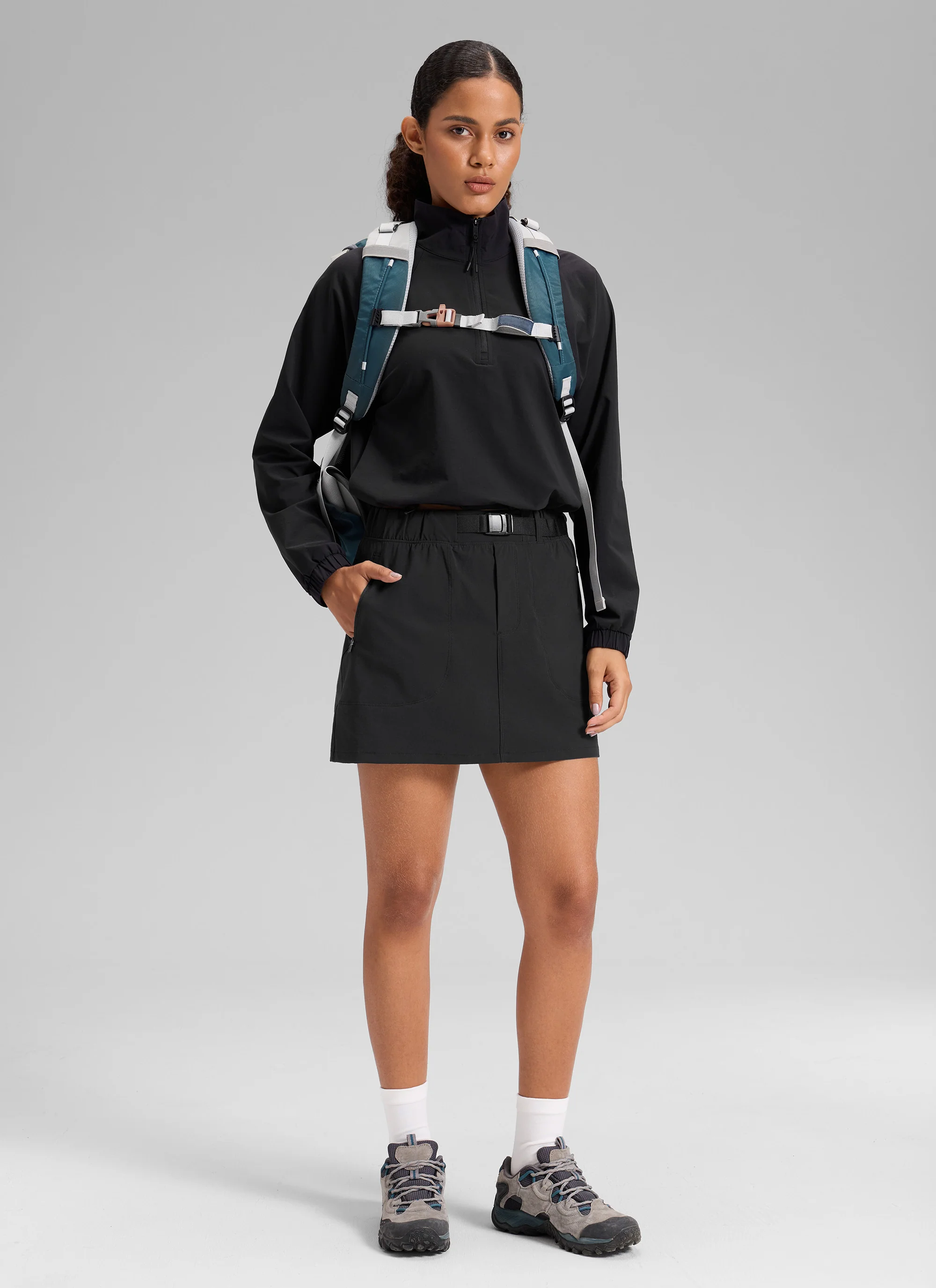 Stretch High Rise Mini Hiking Skirt 14.5’’ - Image 8