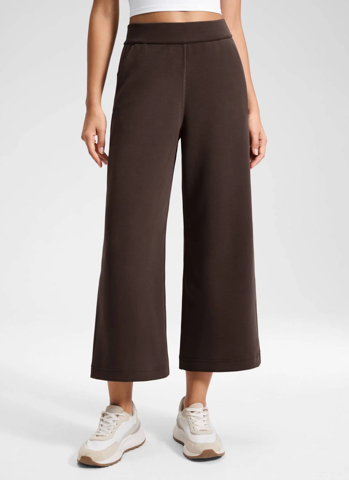 SoftAura Wide Leg Cropped Sweatpant 25" - Image 20
