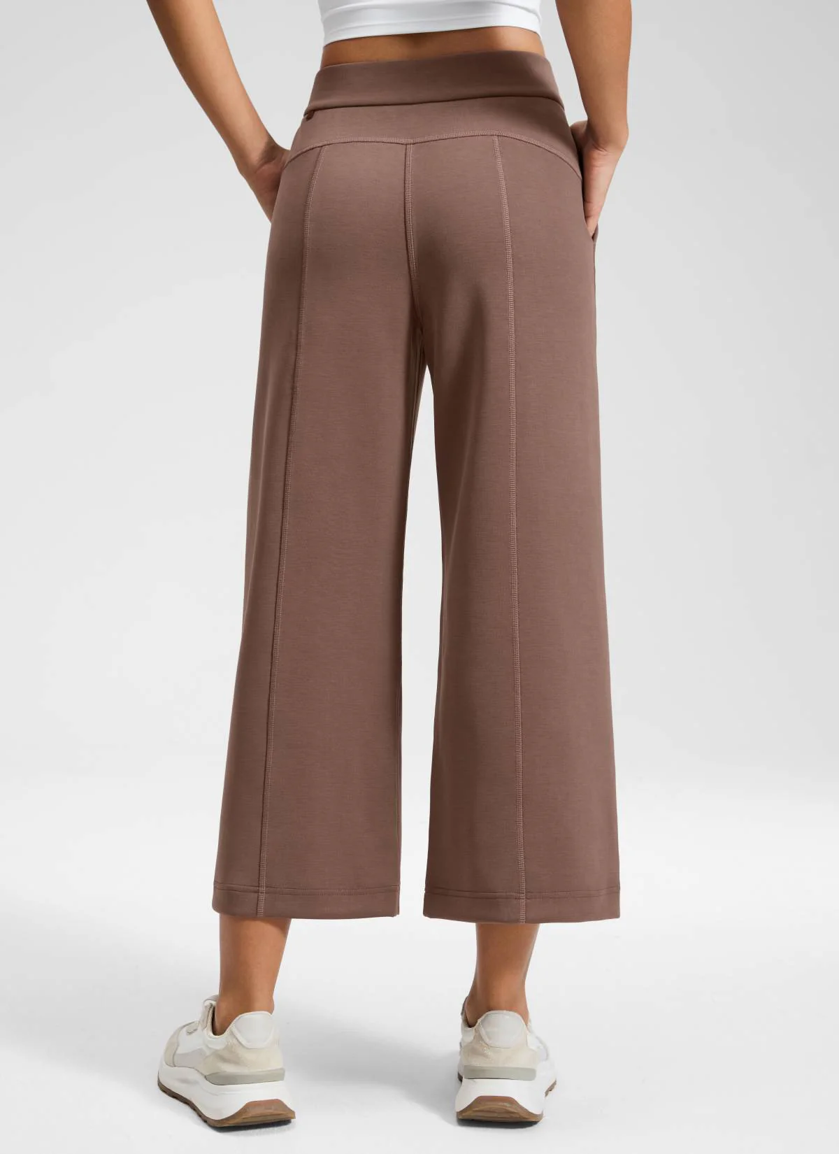 SoftAura Wide Leg Cropped Sweatpant 25" - Image 7
