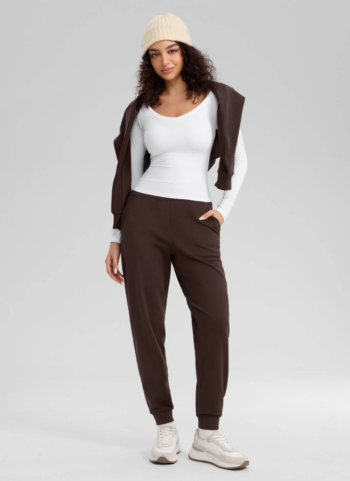 Matte Thermal Fleece Lined Jogger 27.5" - Image 12