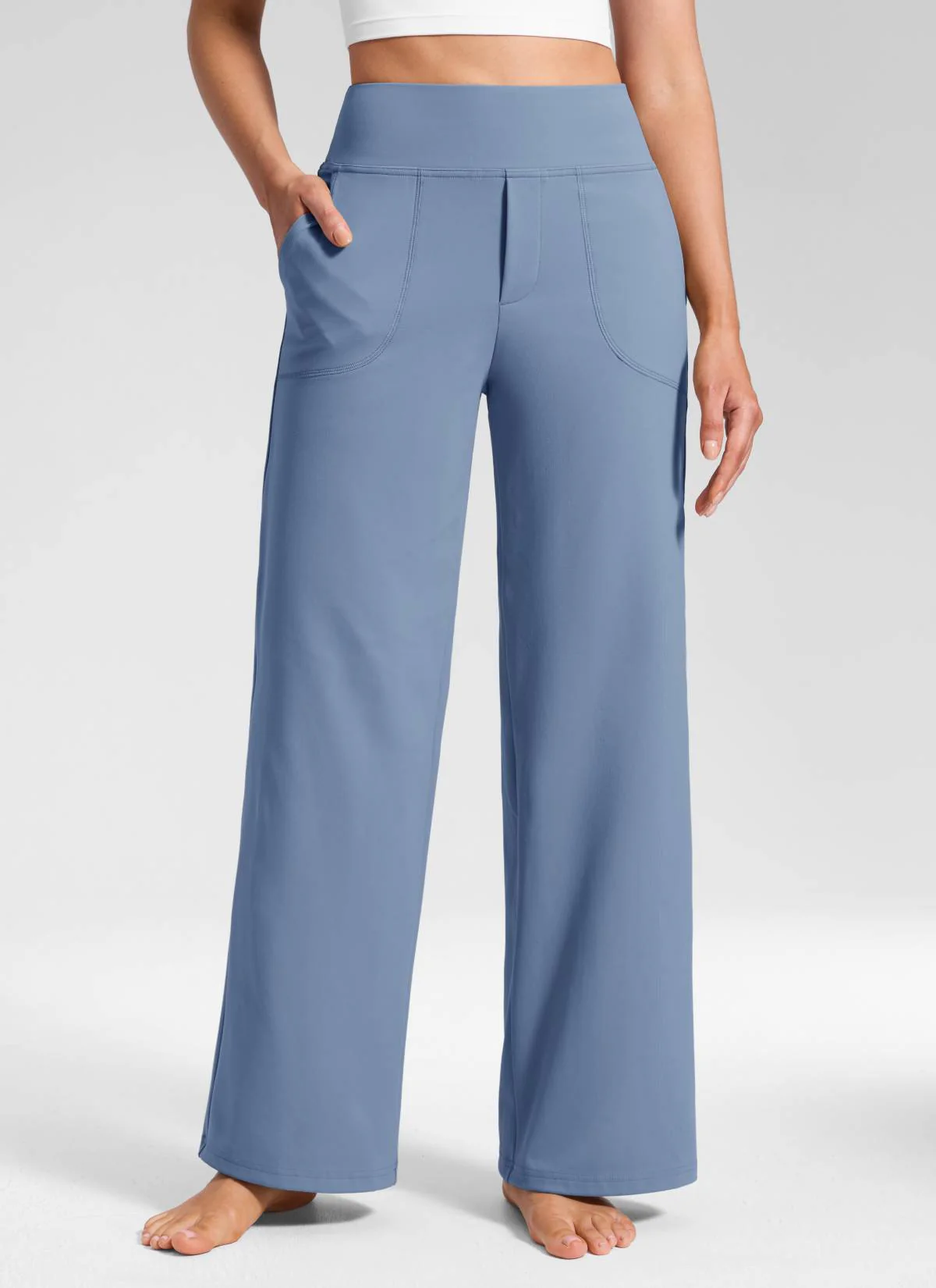 Wide Leg Faux Fly Pocket Pant 30" - Image 20