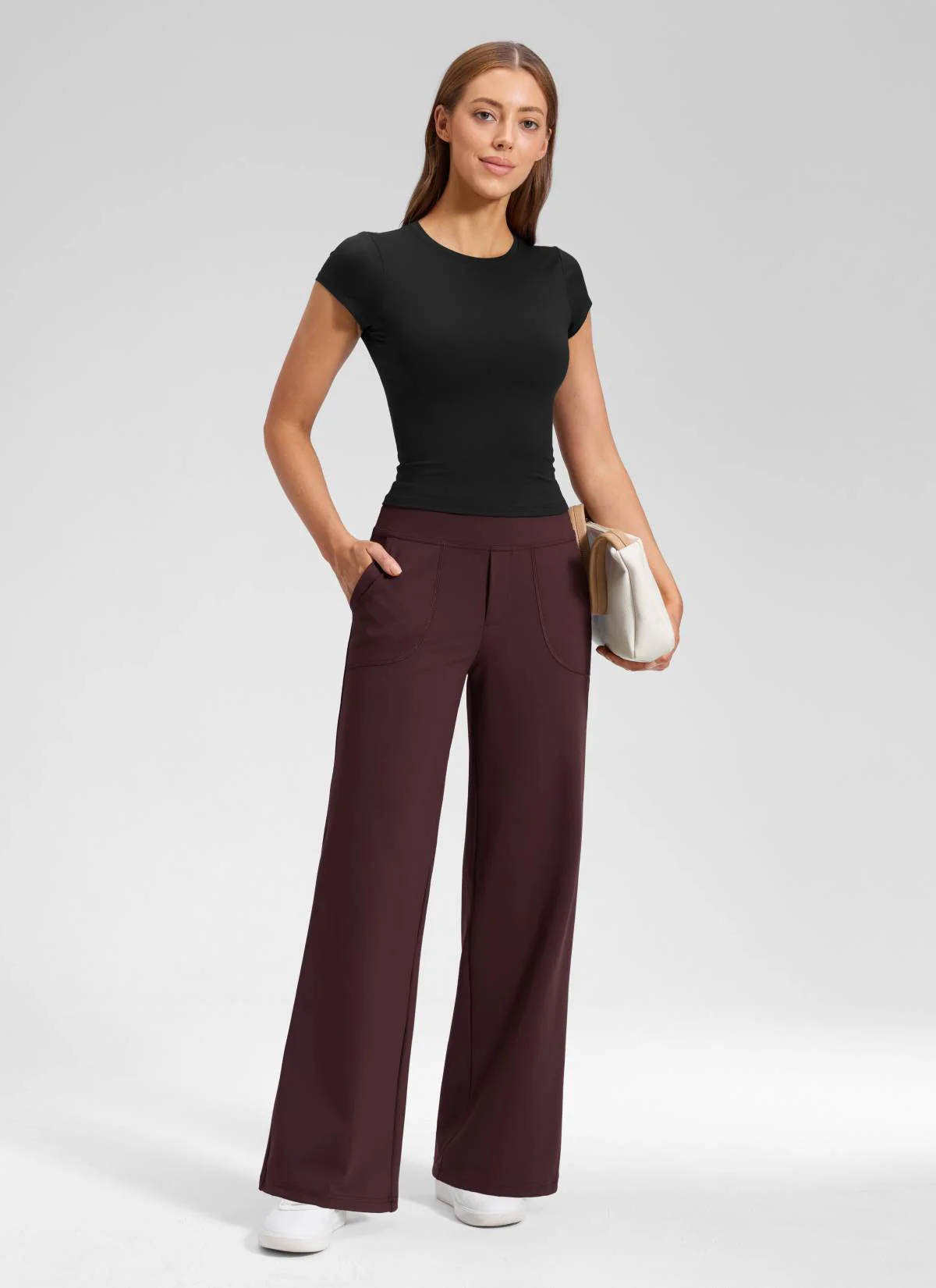 Wide Leg Faux Fly Pocket Pant 30" - Image 27