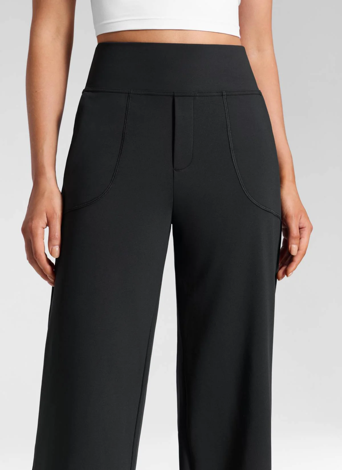 Wide Leg Faux Fly Pocket Pant 30" - Image 9