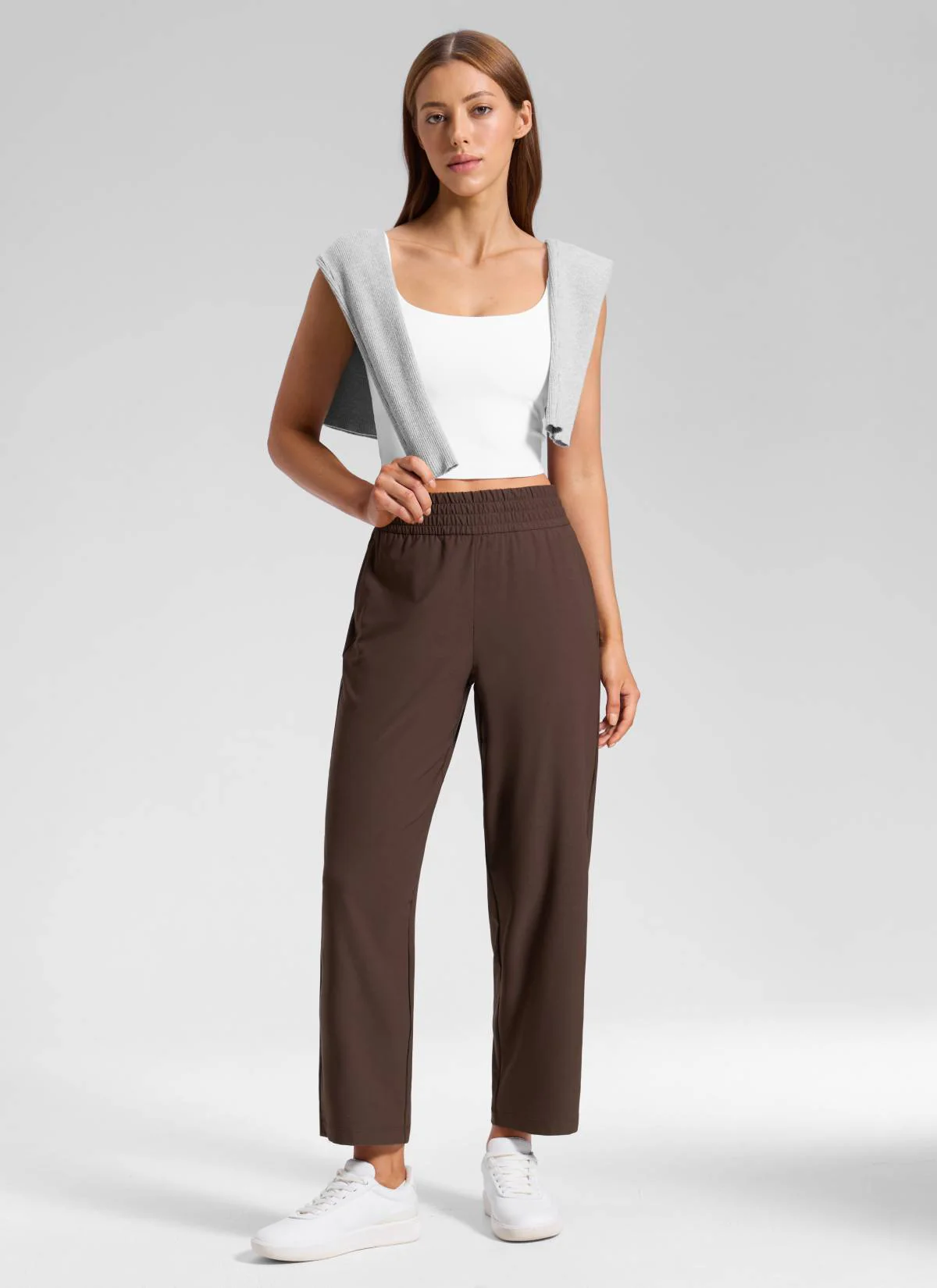 Feathery-Fit Drapey Tapered Ankle Pant 27" - Image 3