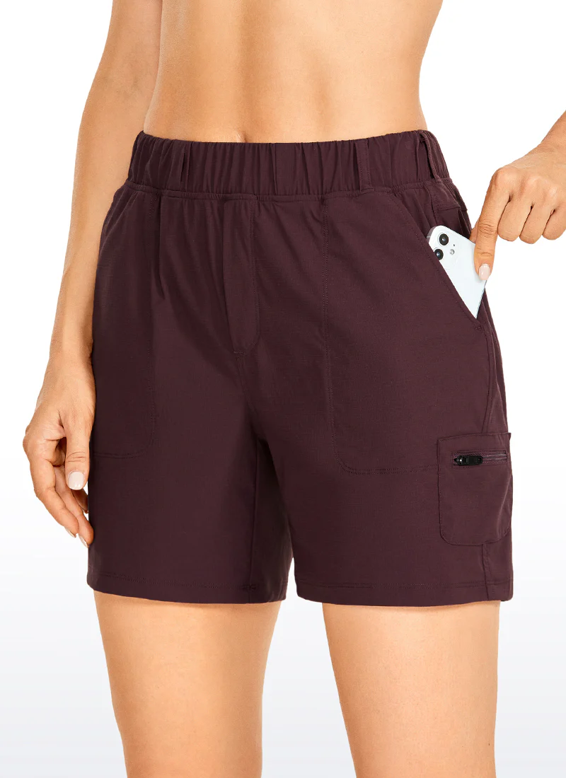 Ripstop Mid-Rise Hiking Shorts with Belt 6'' - Image 17
