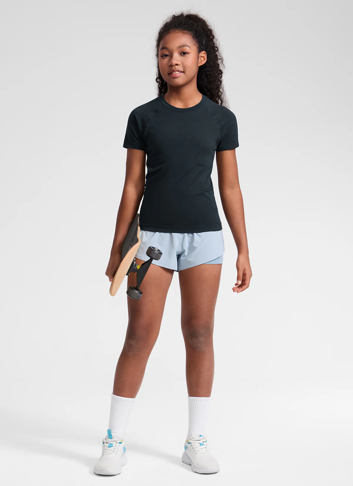 Girls Seamless Hip Length Short Sleeve - Image 20