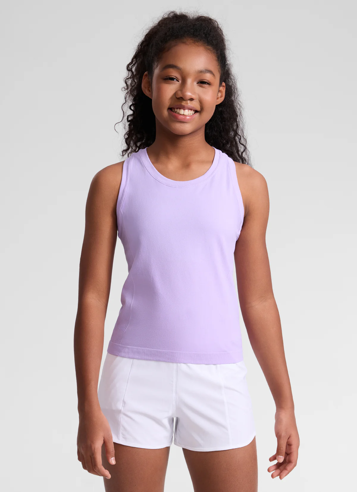 Girls Seamless Waist Length Tank - Image 11