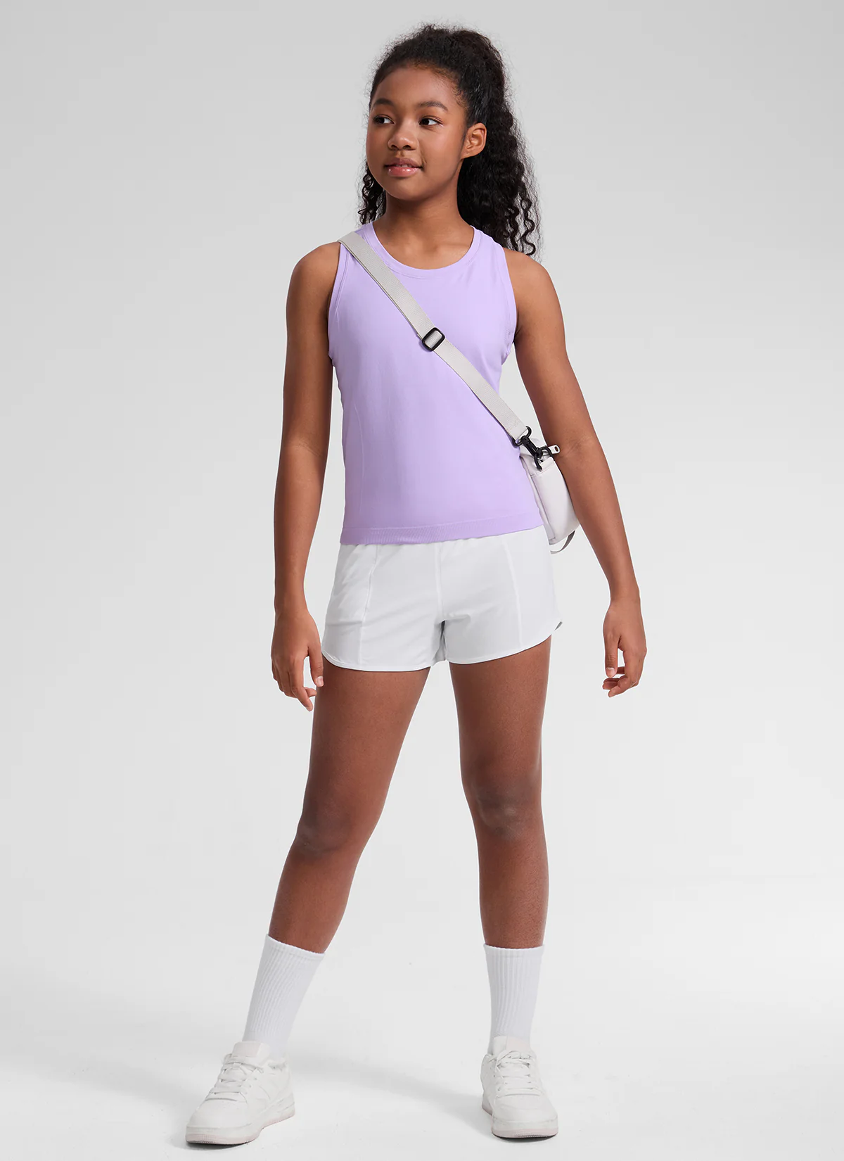 Girls Seamless Waist Length Tank - Image 13