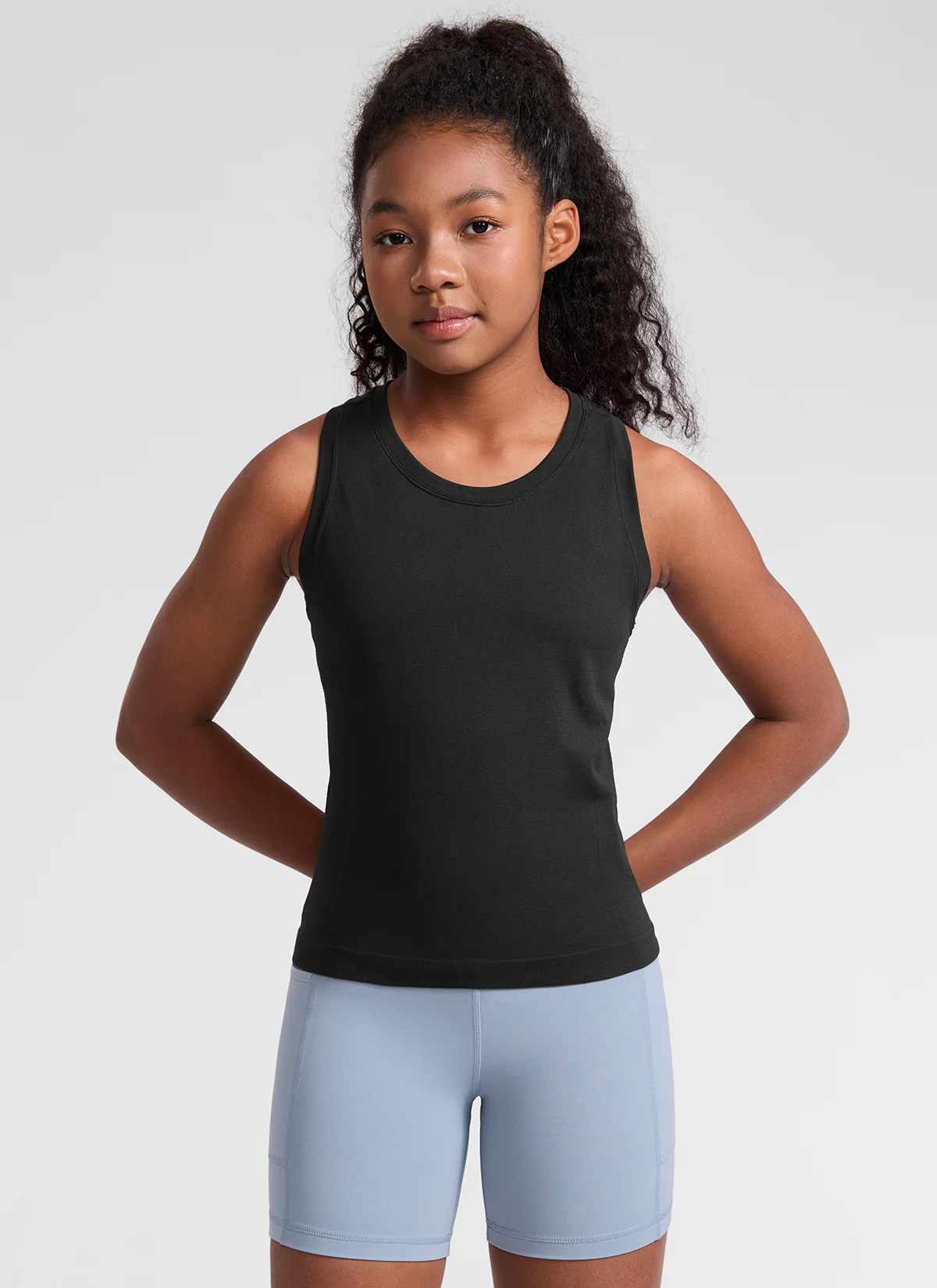 Girls Seamless Waist Length Tank - Image 15