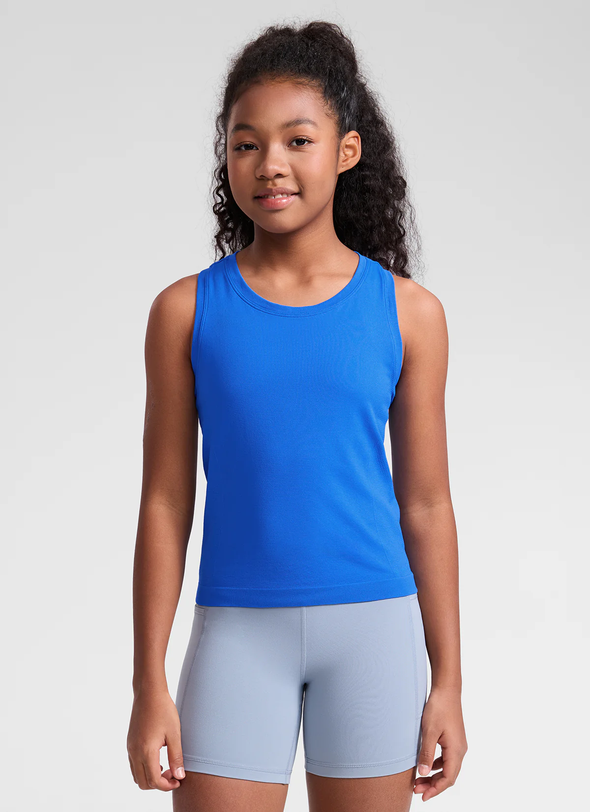 Girls Seamless Waist Length Tank - Image 25