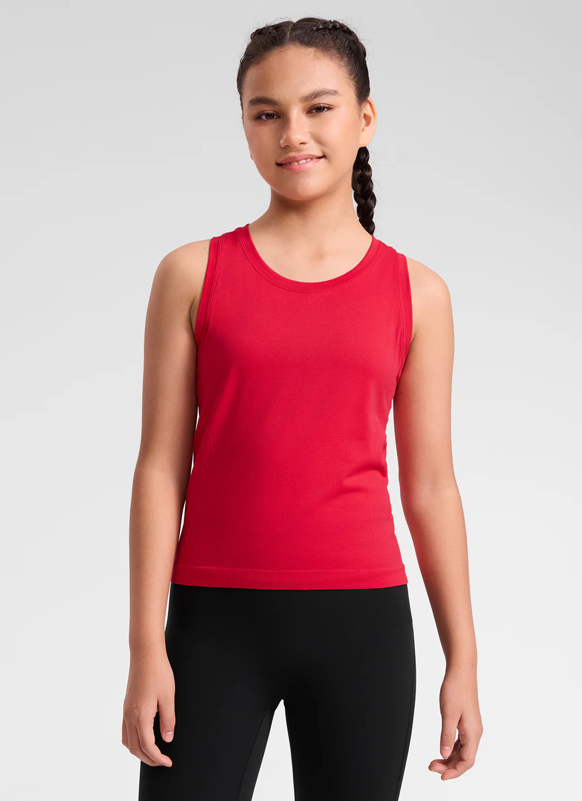 Girls Seamless Waist Length Tank - Image 6