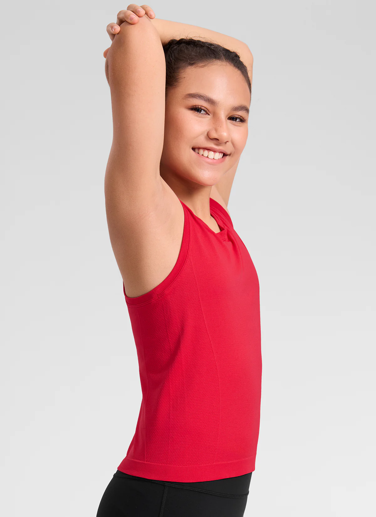 Girls Seamless Waist Length Tank - Image 9