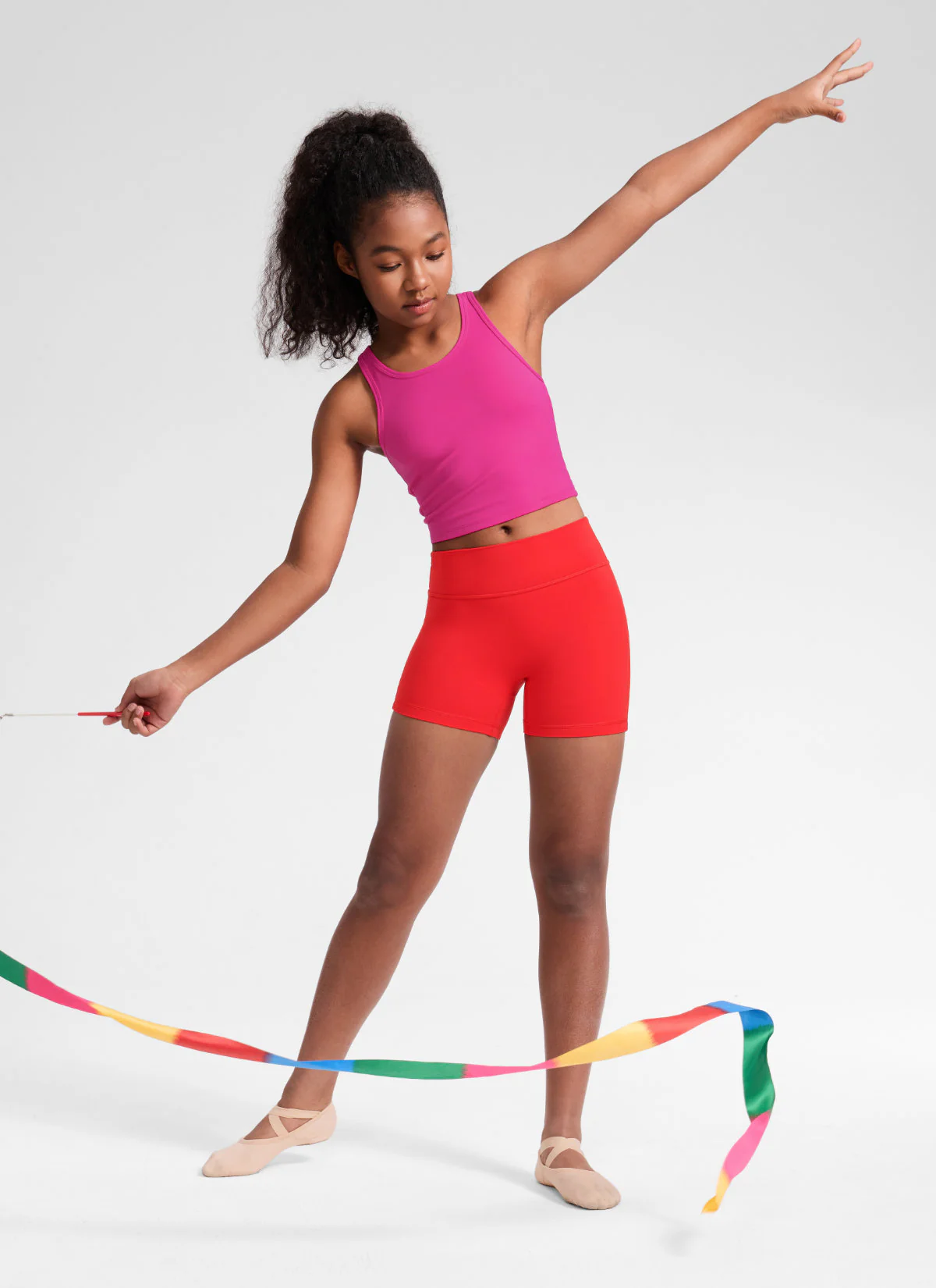 Girls Butterluxe No Front Seam Biker Shorts - Image 32