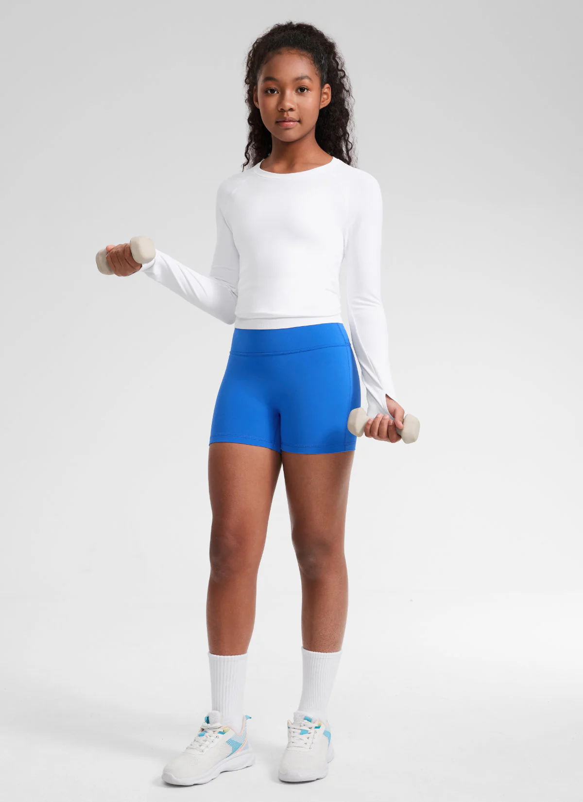 Girls Butterluxe No Front Seam Biker Shorts - Image 6