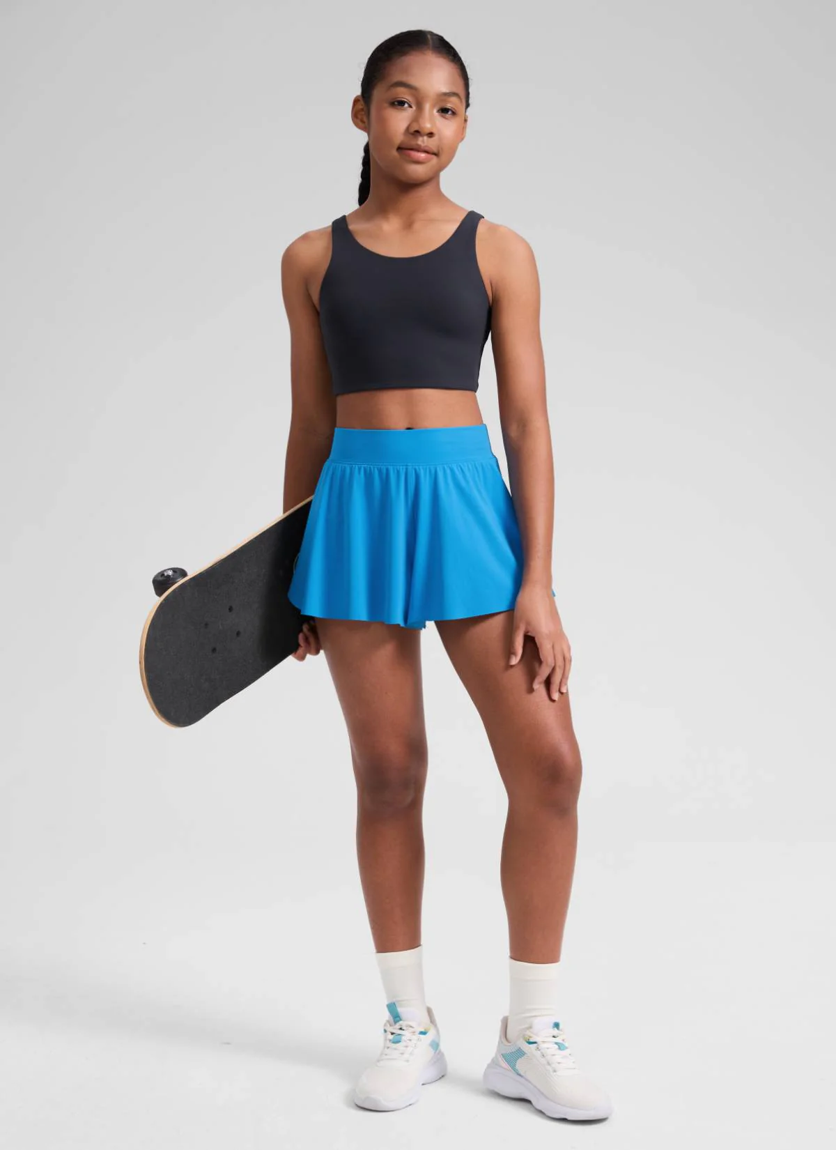 Girls High Rise 2 in 1 Flowy Sport Shorts 2.5'' - Image 18