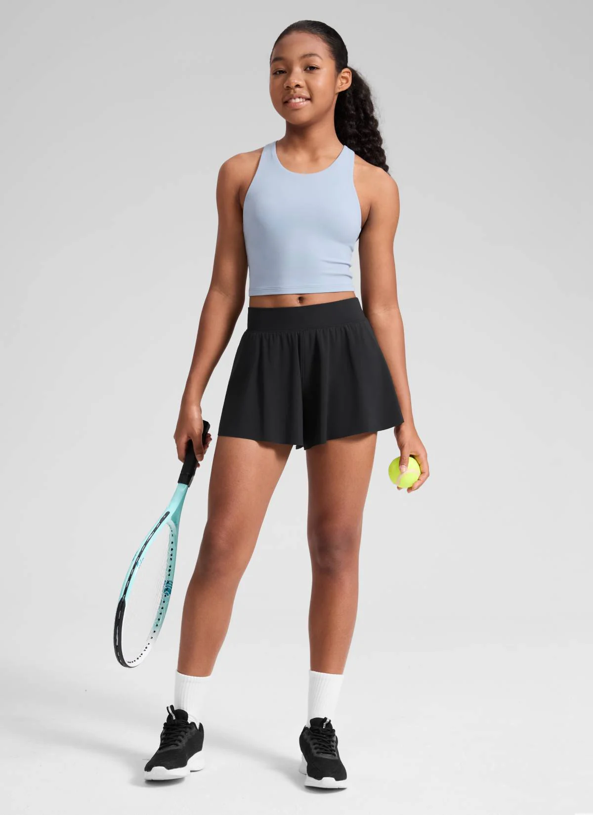 Girls High Rise 2 in 1 Flowy Sport Shorts 2.5'' - Image 24