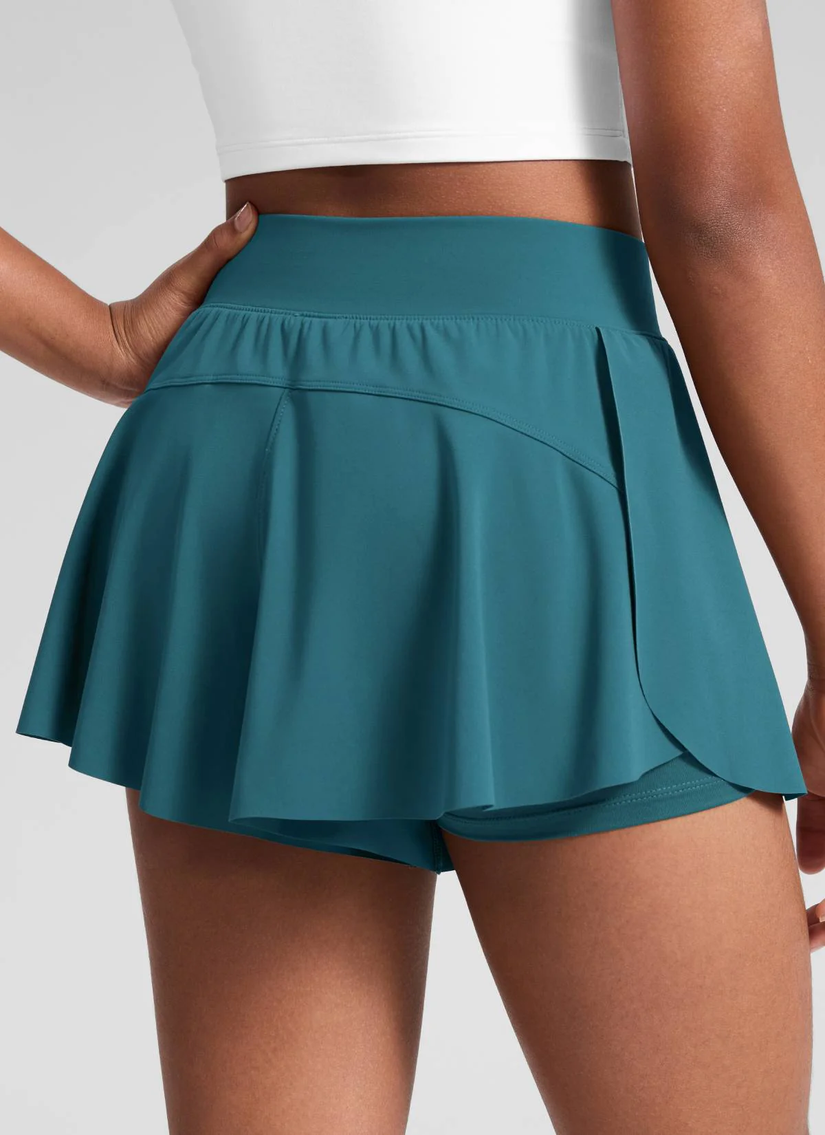 Girls High Rise 2 in 1 Flowy Sport Shorts 2.5'' - Image 28