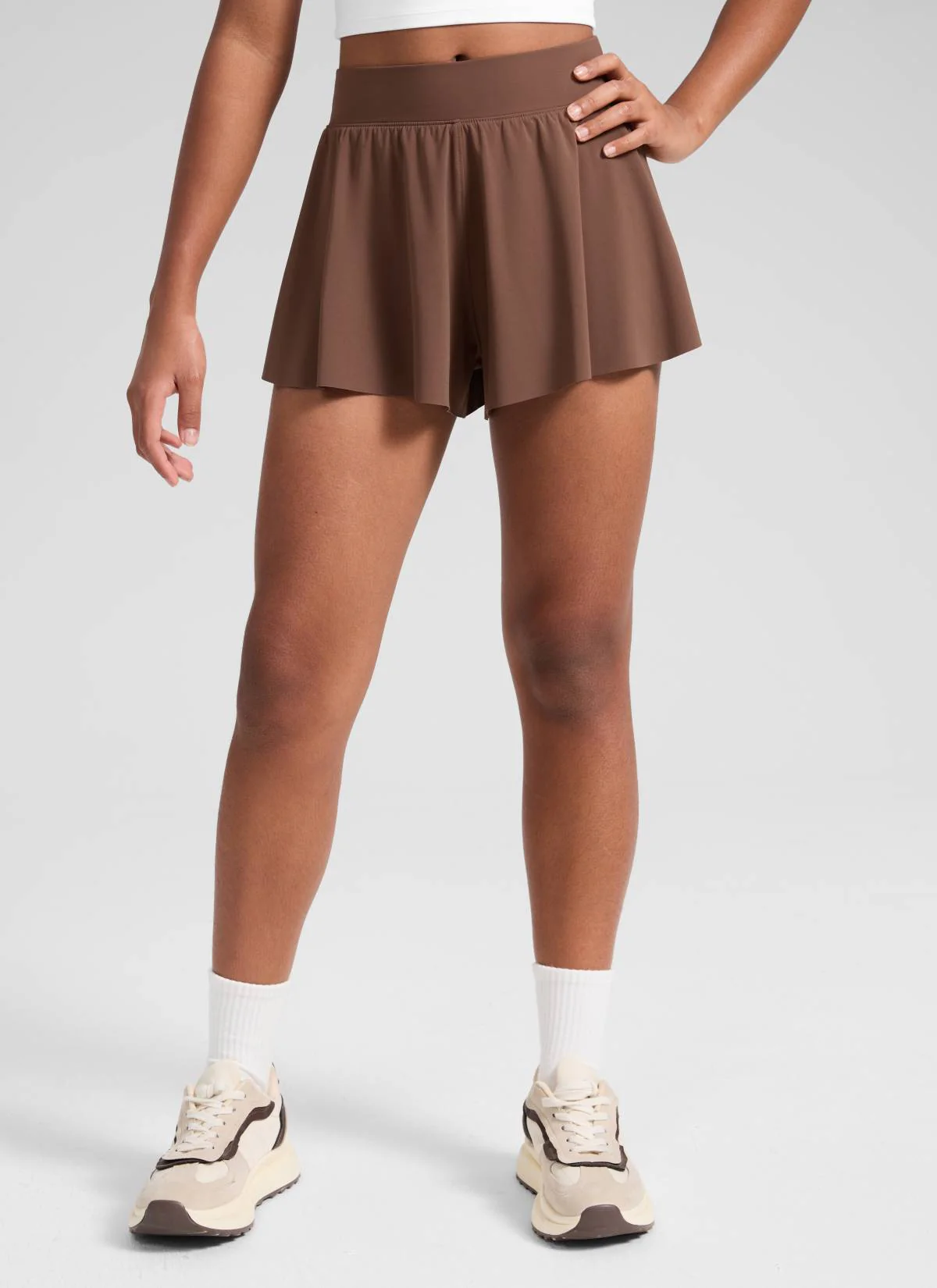Girls High Rise 2 in 1 Flowy Sport Shorts 2.5'' - Image 37