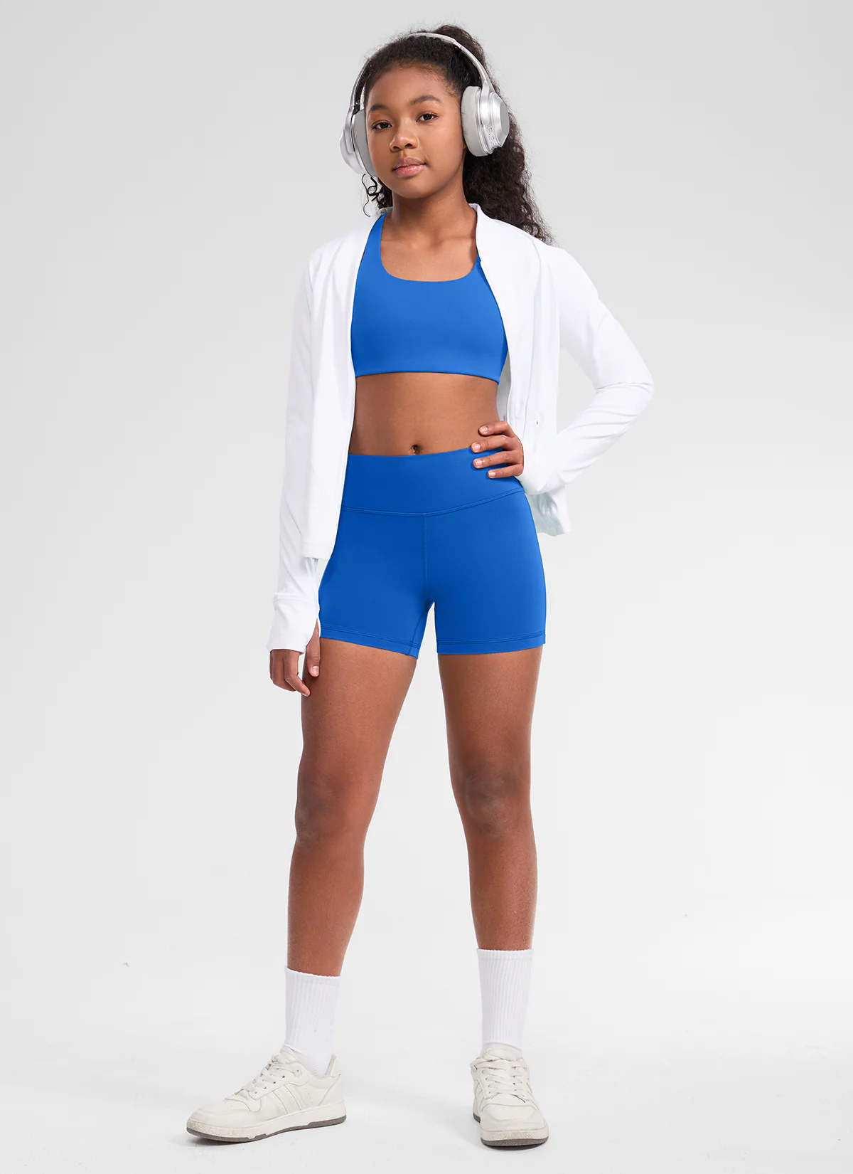 Girls Butterluxe U Neck Mold Sports Bra - Image 12