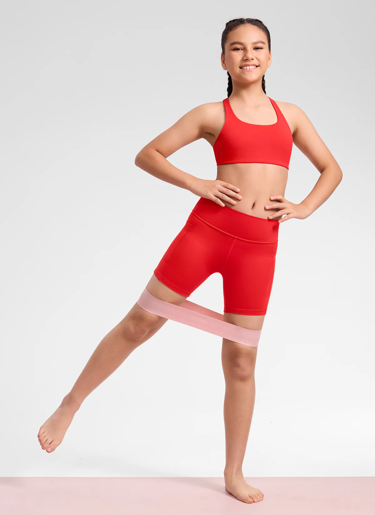 Girls Butterluxe U Neck Mold Sports Bra - Image 8