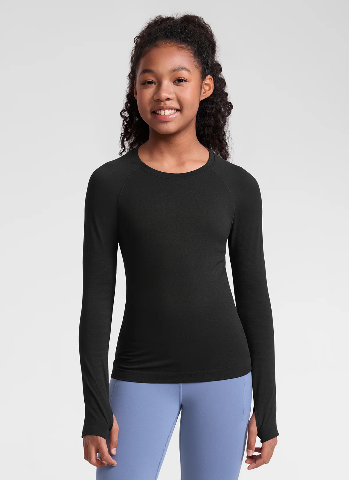 Girls Seamless Hip Length Long Sleeve - Image 11
