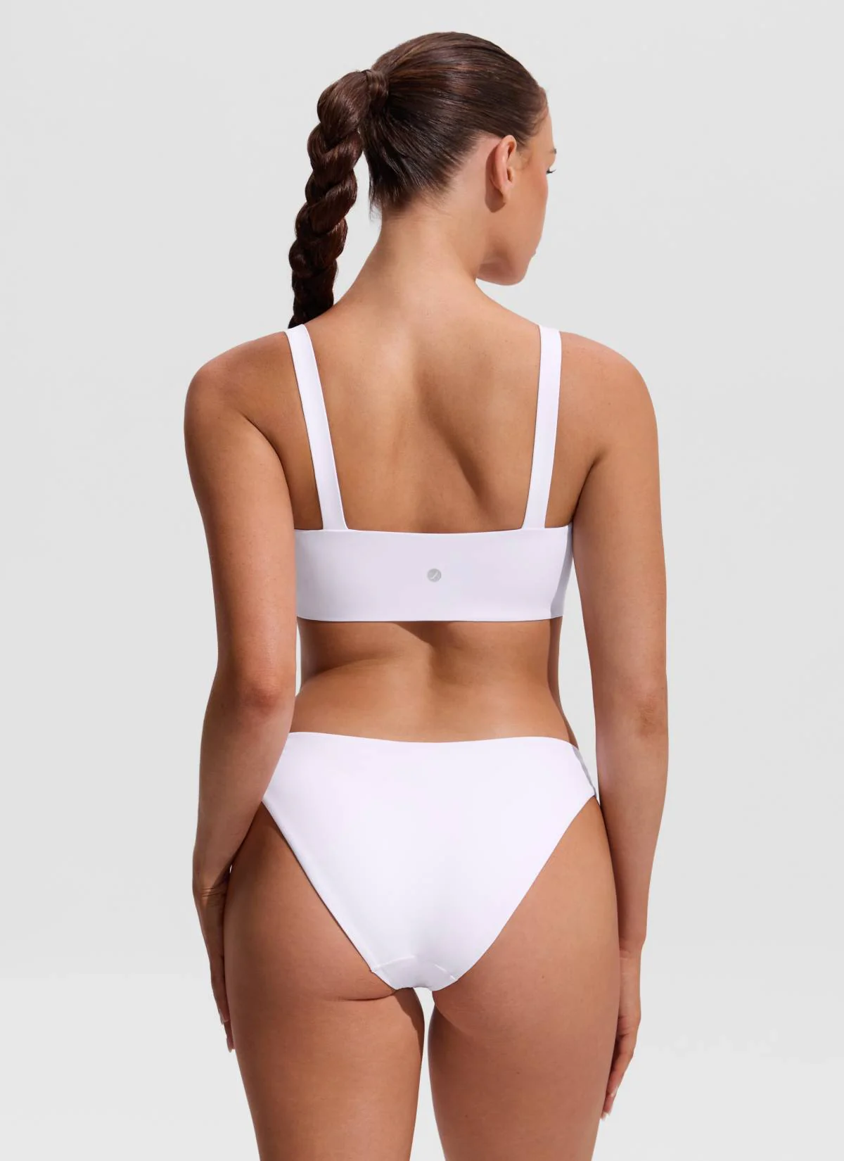 Square Neck Wide Flat Straps Bikini Top - Image 25