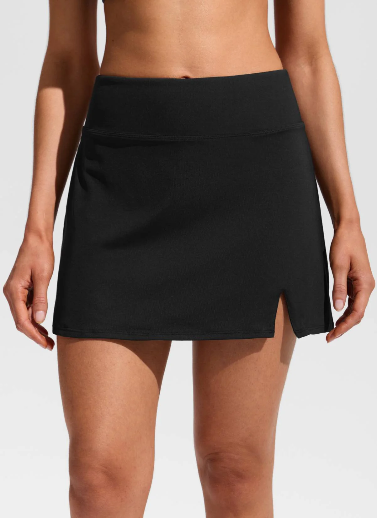 A Line Side Split Built in Brief Swim Skirt - Image 22