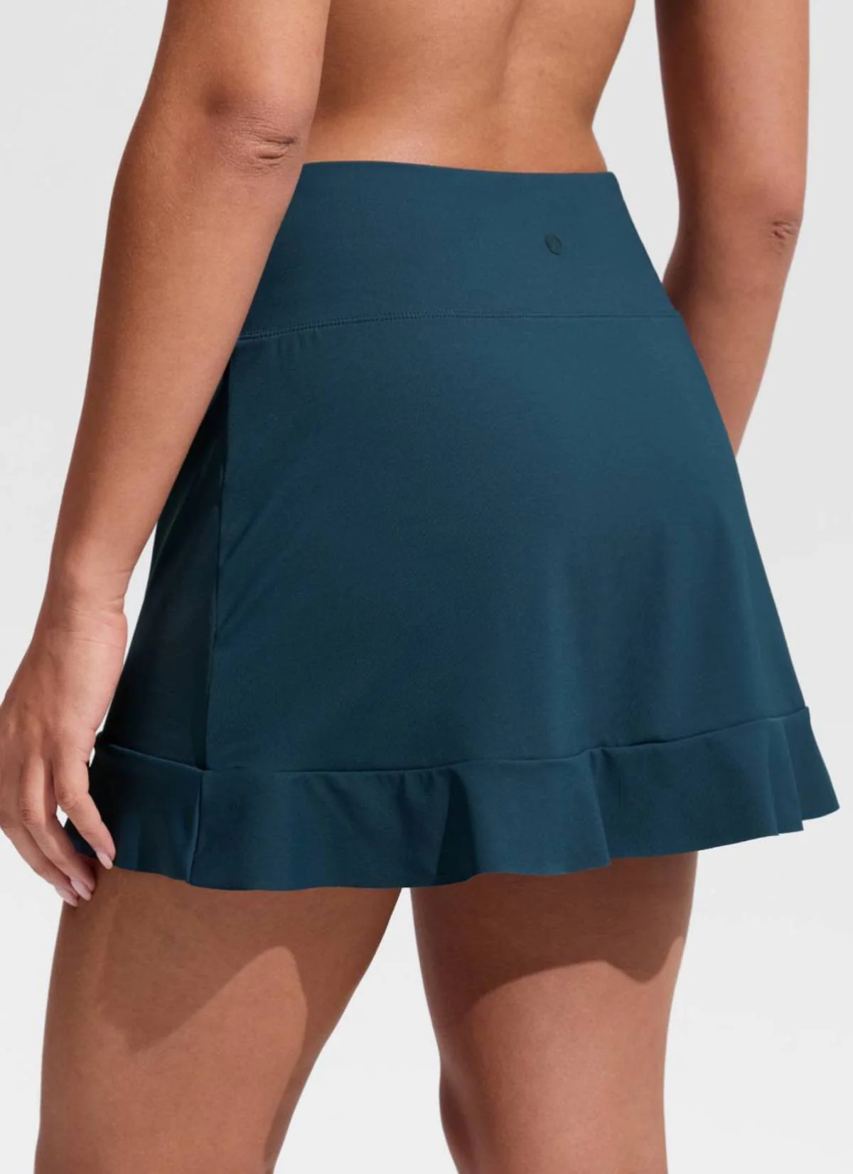 High Rise Ruffle Built in Brief Swim Skirt - Image 6