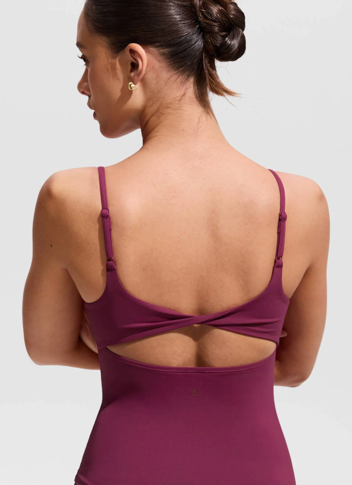 U Neck Twist Back Tankini Top - Image 18