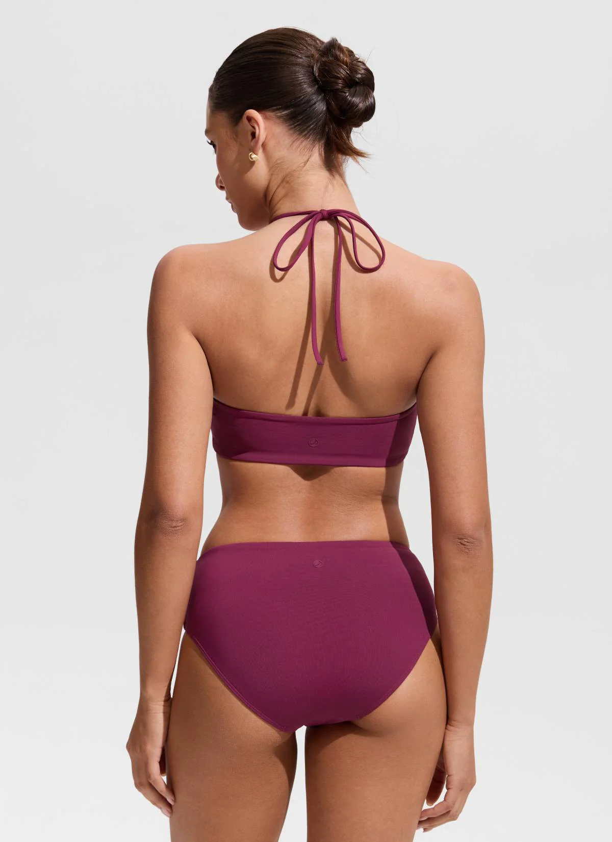 Halter Crewneck Self Tie Bikini Top - Image 12