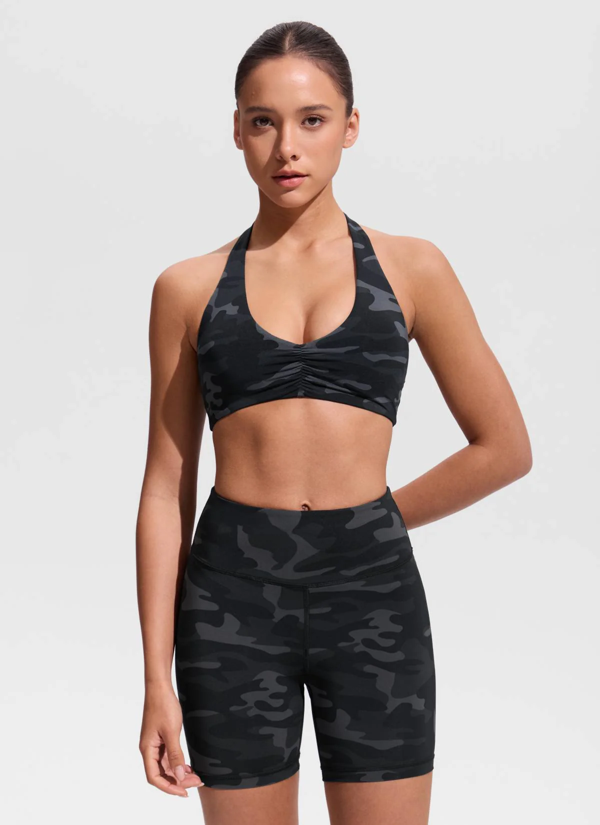 Ruched Front Halter Bikini Top - Image 17