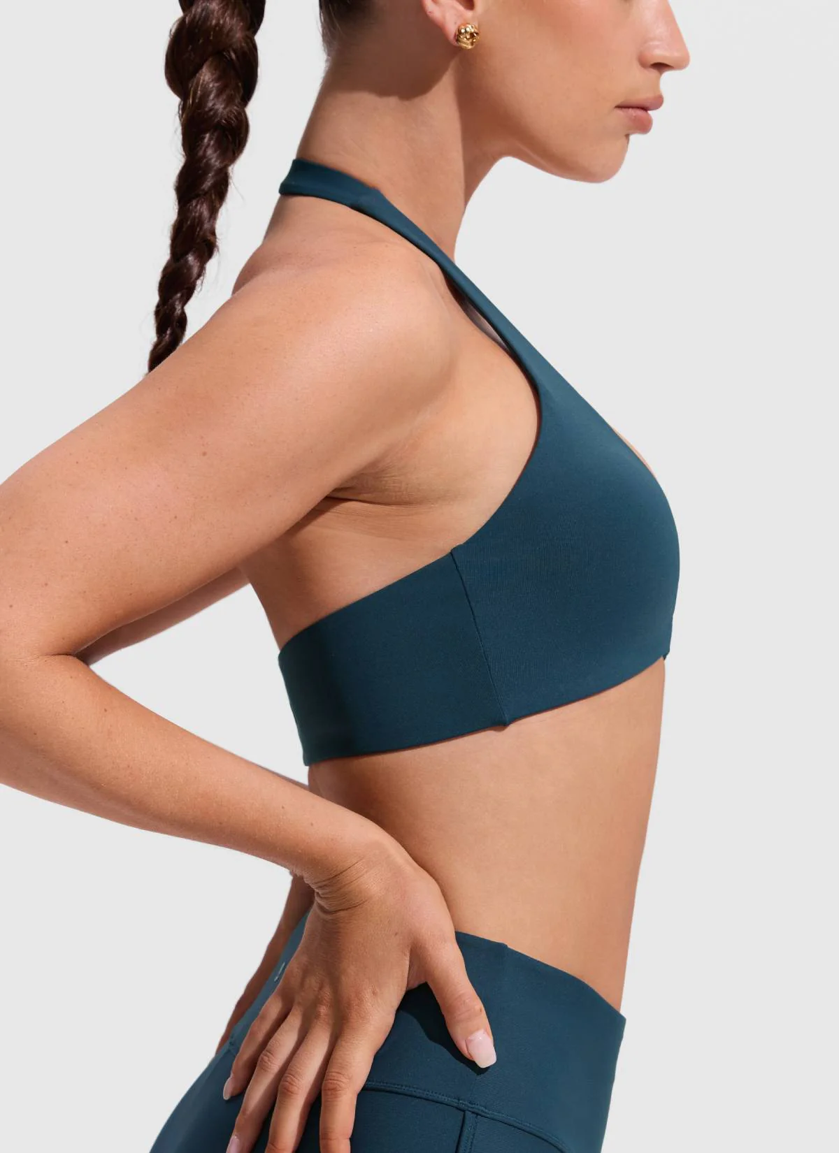 Ruched Front Halter Bikini Top - Image 5