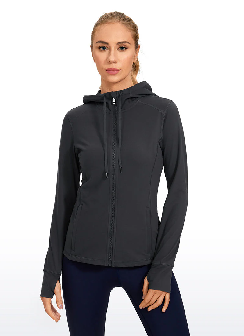 Light Fleece Brushed Full Zip Hoodies - Image 10