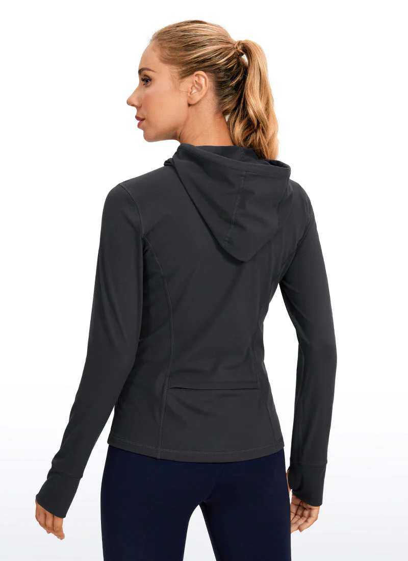 Light Fleece Brushed Full Zip Hoodies - Image 12