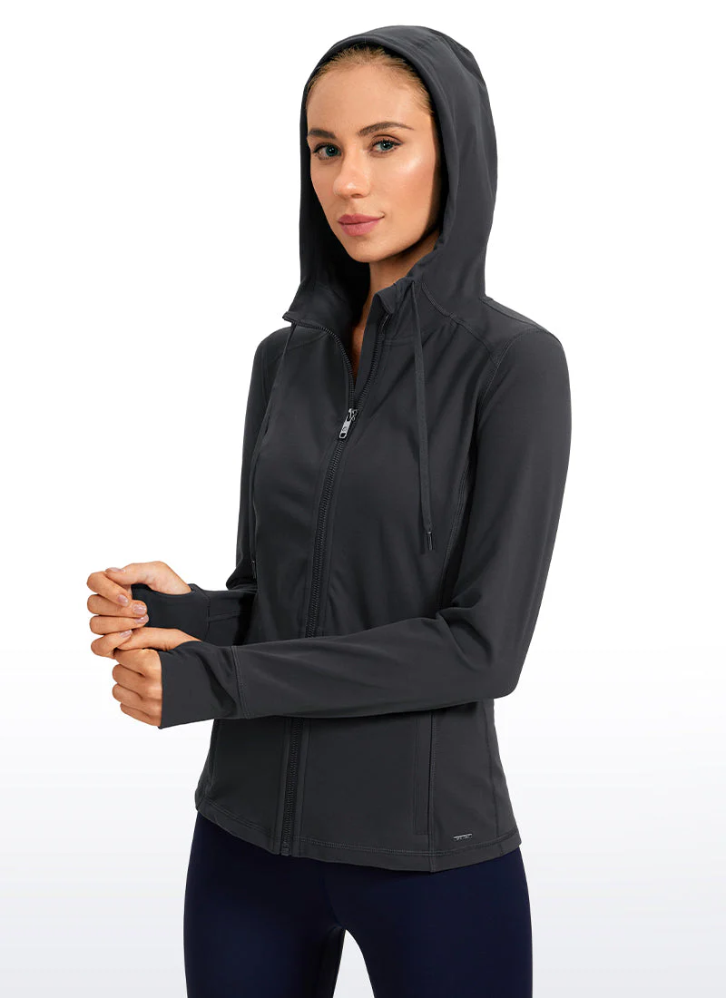 Light Fleece Brushed Full Zip Hoodies - Image 13