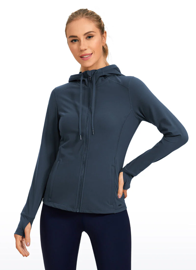 Light Fleece Brushed Full Zip Hoodies - Image 15