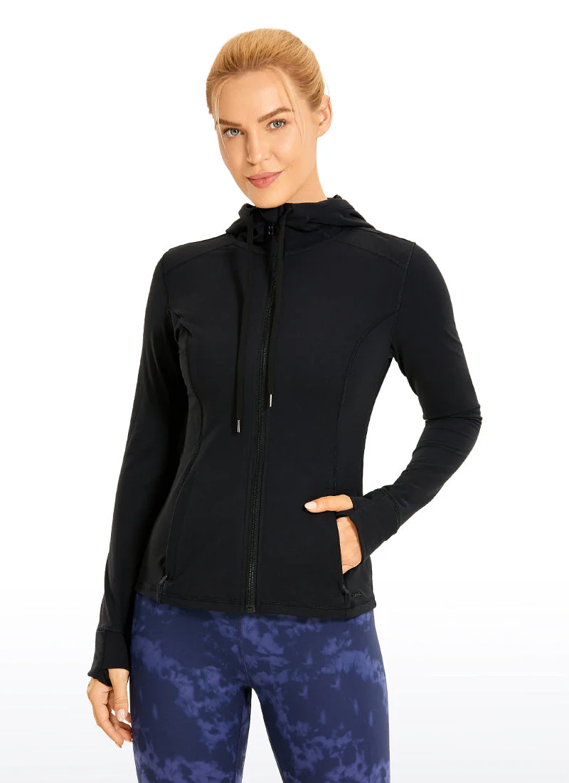 Light Fleece Brushed Full Zip Hoodies - Image 18