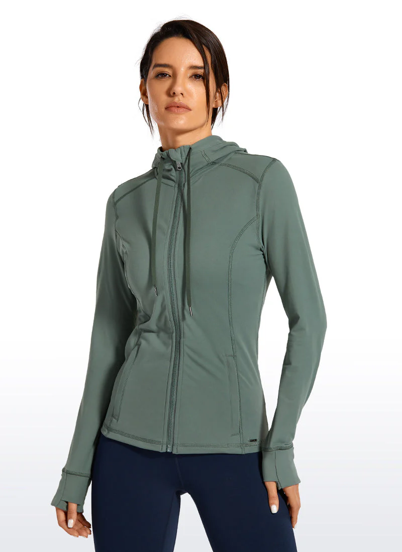 Light Fleece Brushed Full Zip Hoodies - Image 26