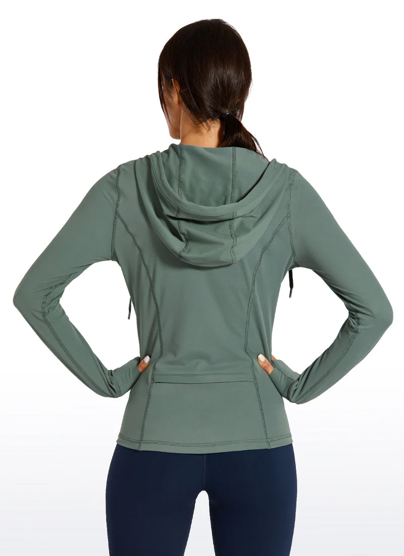Light Fleece Brushed Full Zip Hoodies - Image 27