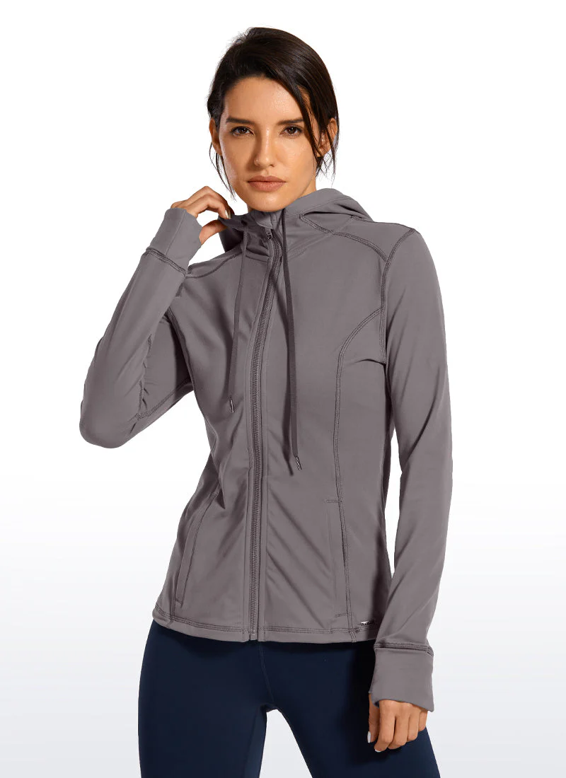 Light Fleece Brushed Full Zip Hoodies - Image 35